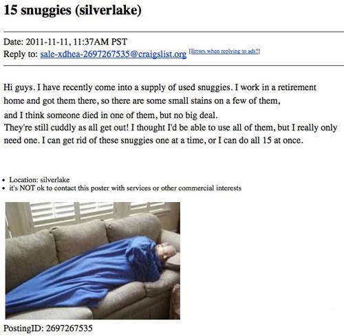 15 Ridiculous Craigslist Ads