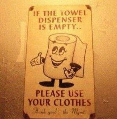 Funniest Bathroom Signs!