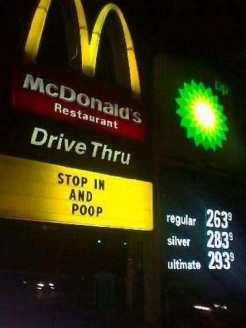 21 Funny Fast Food Signs!
