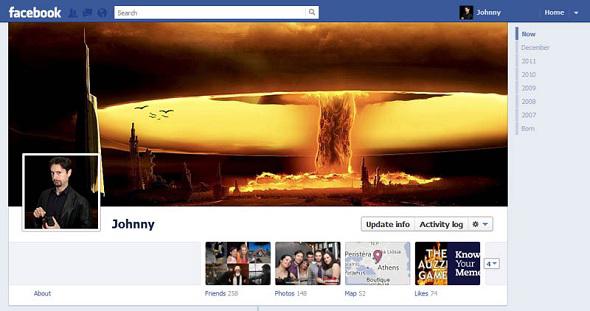 nuclear explosion - facebook Search Johnny Home Johnny Update info Activity logo The Know Auzzi Your Game Memi