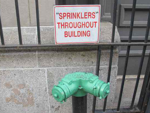 fire hydrant - Sprinklers" Throughout Building