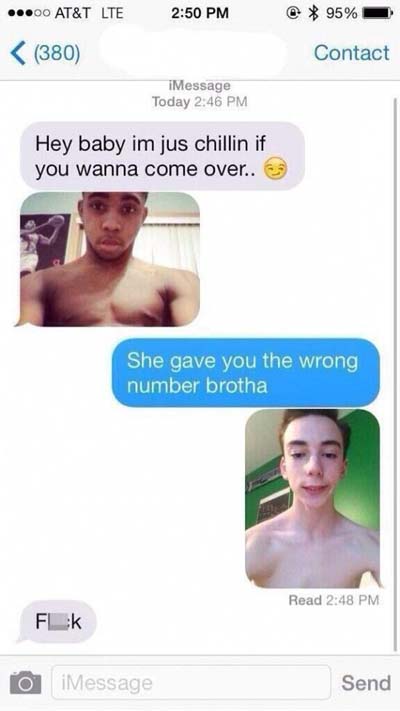 texting wrong number meme - @ 95% ...00 At&T Lte