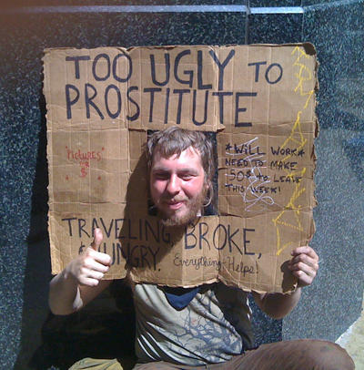 21 Very Clever Homeless Signs