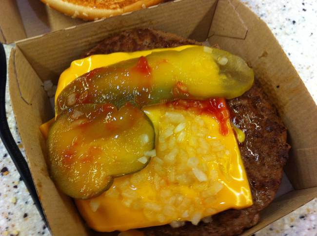 The person who made this burger was a real dick