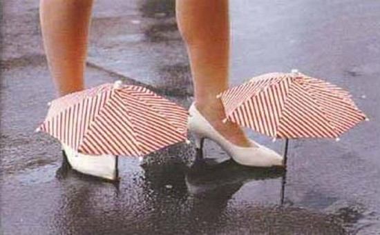 shoe umbrellas