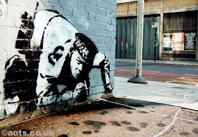 Banksy's Amazing graffiti...