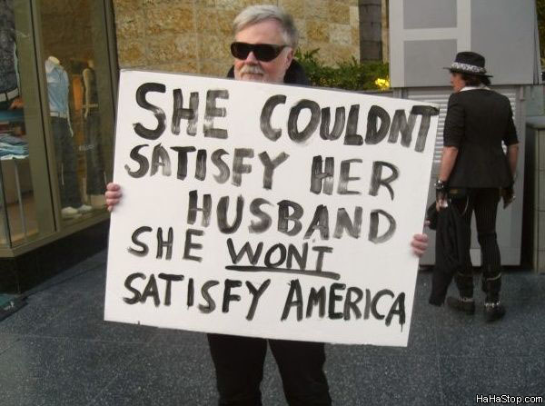 she can't satisfy..