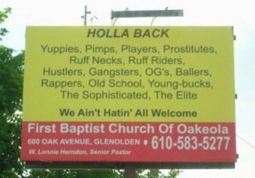  You have to admit, this church knows its clientele.