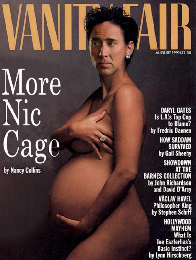 Nicholas Cage's face on things