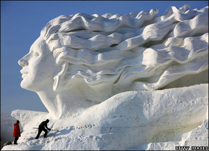 Huge Snow Sculptures