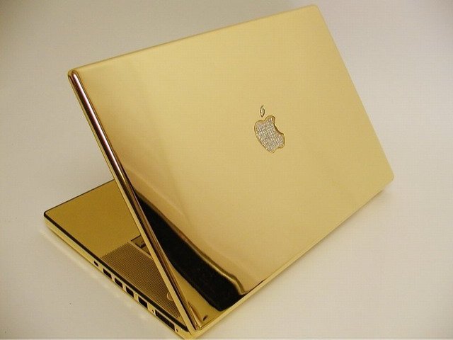 World's First 24kt Gold And Sapphires Mac Book Air