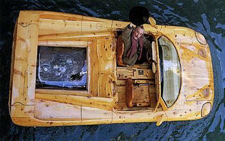 Wooden Ferrari Boat