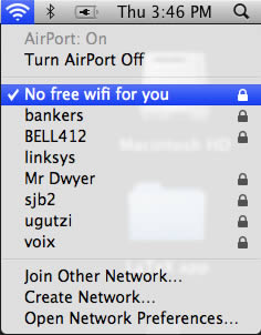 Hilarious WiFi Network Names