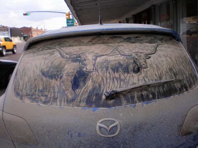 Dirty Car Window Art