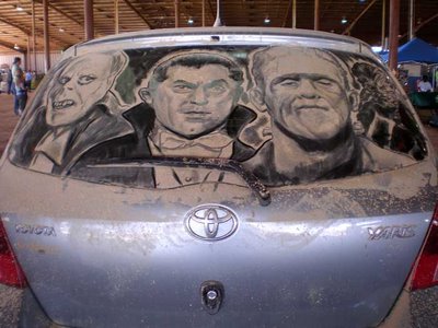 Dirty Car Window Art