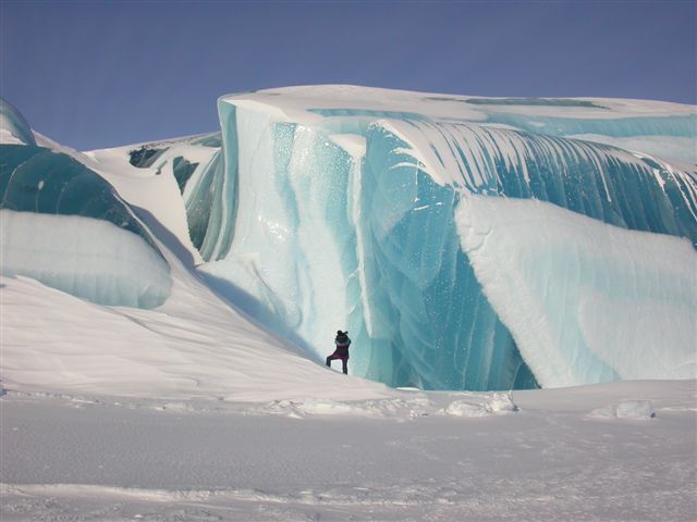 Crazy Frozen Wave or Melting Ice Hill?