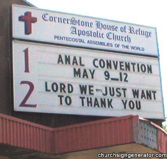 Hilarious and Weird Church Signs