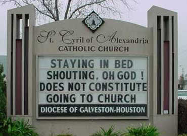 Hilarious and Weird Church Signs