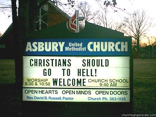 Hilarious and Weird Church Signs