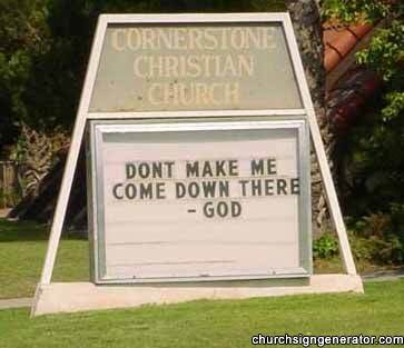 Hilarious and Weird Church Signs