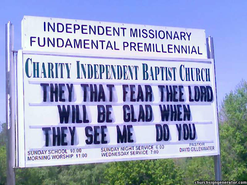 Hilarious and Weird Church Signs