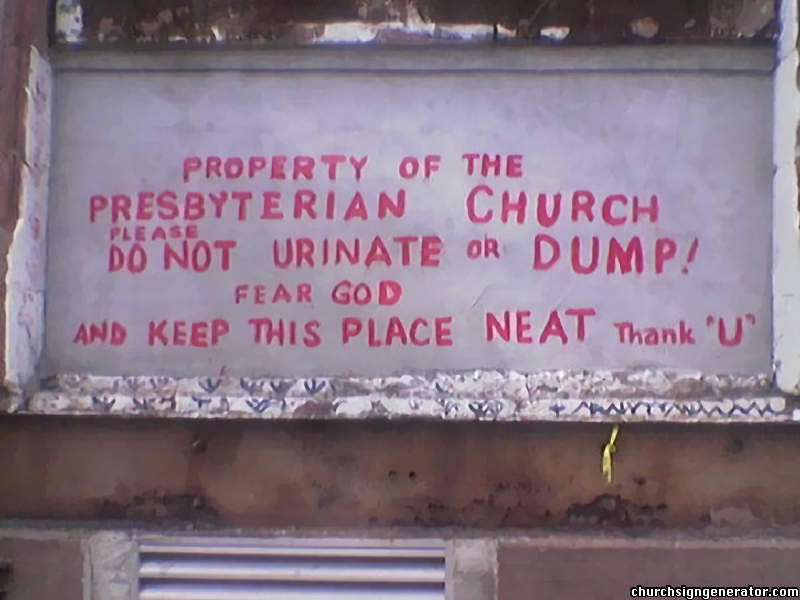 Hilarious and Weird Church Signs