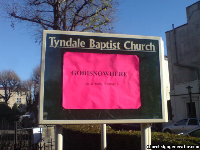 Hilarious and Weird Church Signs