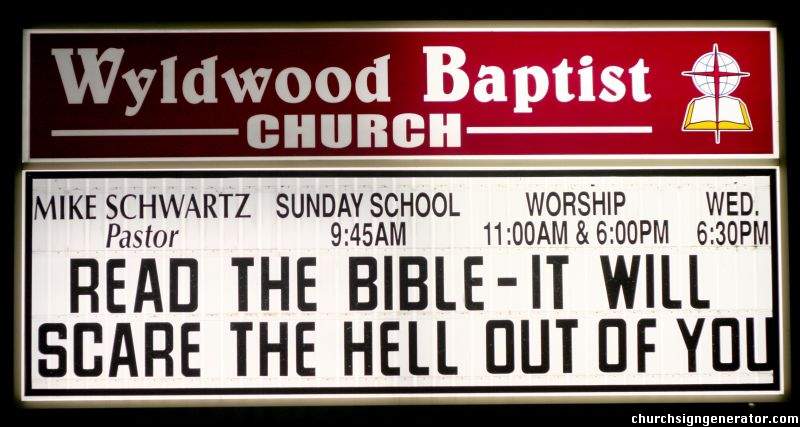 Hilarious and Weird Church Signs