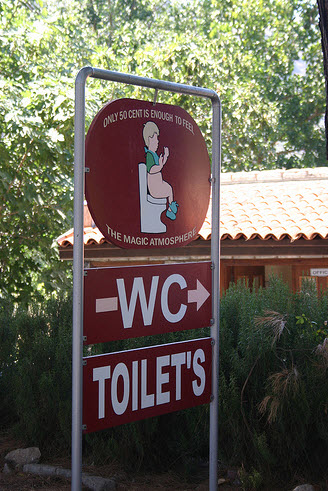 Funny and weird bathroom signs