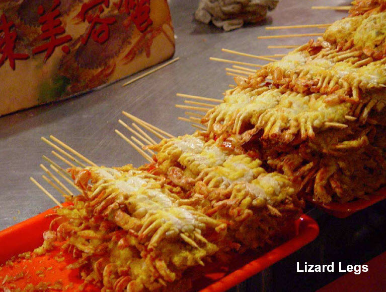 beijing olympics food - Lizard Legs