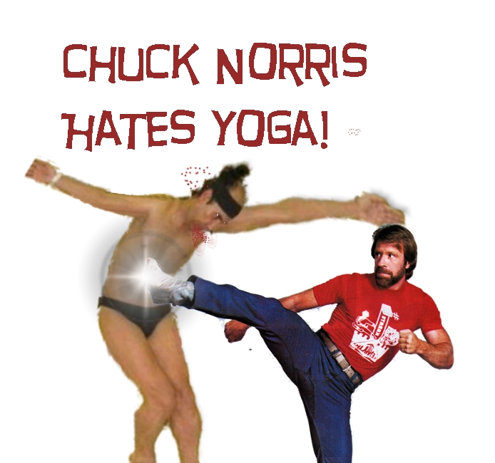 material girl - Chuck Norris Hates Yoga!
