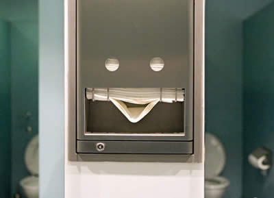 Happiness is an empty toilet stall.