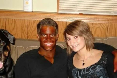 I don't think he used a tanning bed. I think he used an oven.