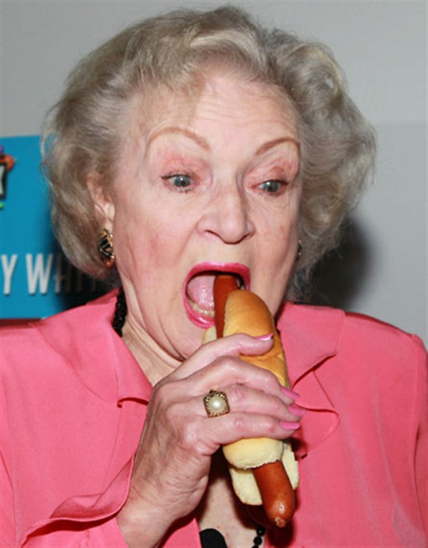 That hot dog is older than her.