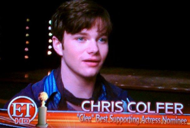 I don't know which is worse: The best 'actress' or that he works on Glee.