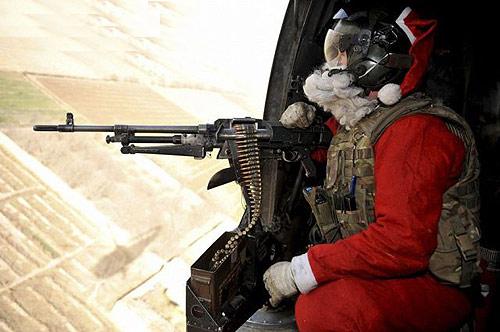 Santa goes through his naughty list.
