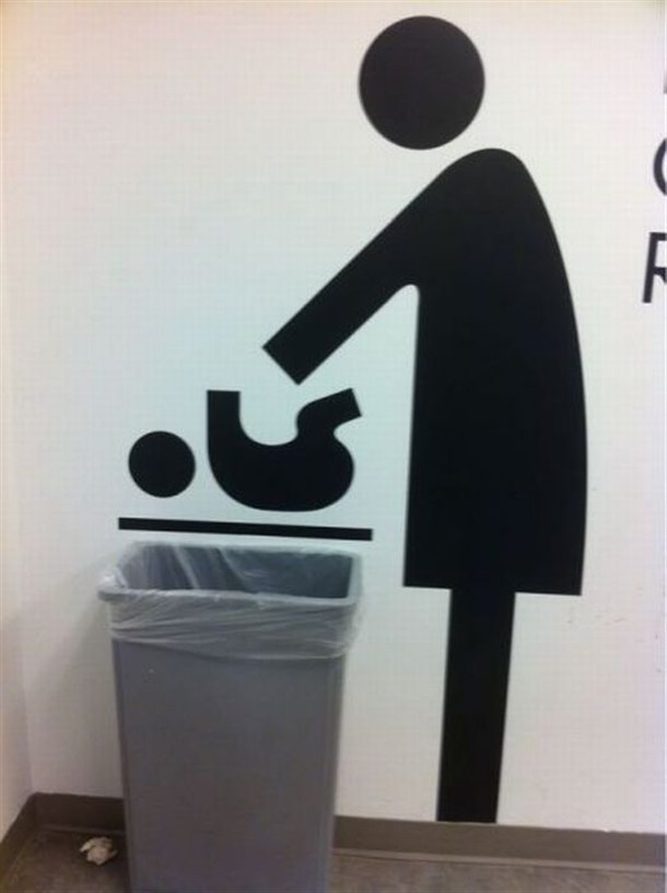Babies go in this bin.
