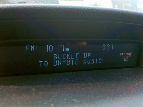 Unless Justin Bieber comes on. Then I'll just drive into a wall.