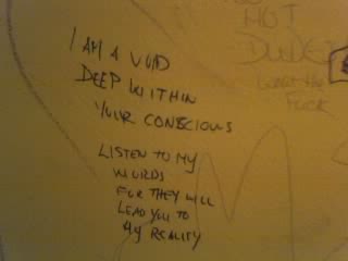 Bathroom stall humor