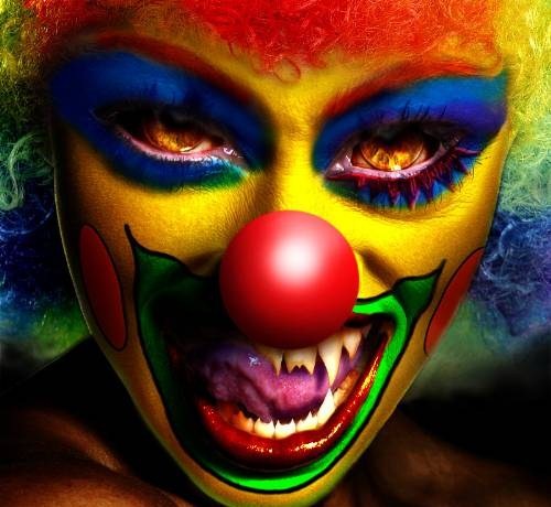 Celebrities as Evil Clowns