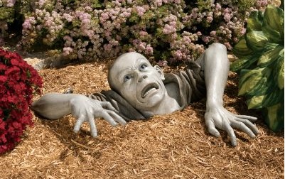 Creepy Zombie Yard Sculptures - Keep your Yard looking like Halloween all year round!
