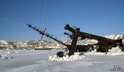 Amazing Abandoned Frozen Ship