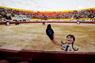 Kid Bull fighter in Mexico
