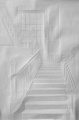 Folded paper art by Simon Schubert