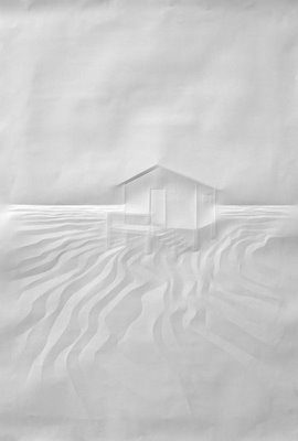 Folded paper art by Simon Schubert