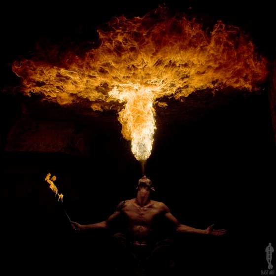 Amazing Fire Spitting photography