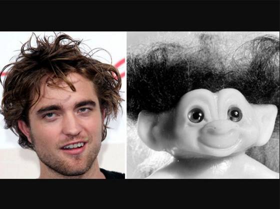 Robert Pattison and a Troll Doll
