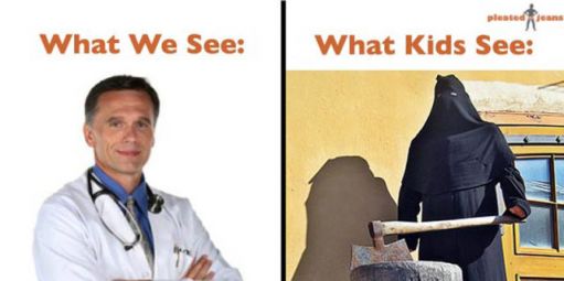 What we see, What kids see.
