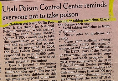 Because poison is bad