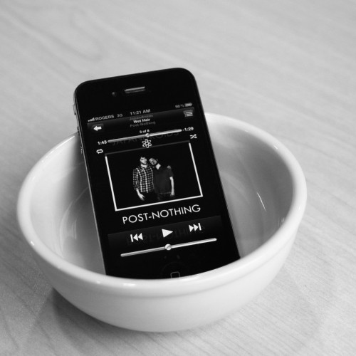 A glass bowl makes a great amp for an I-phone